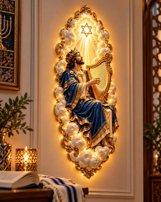 Jewish Heritage Illuminated Wall Art – High Priest Inspired Design