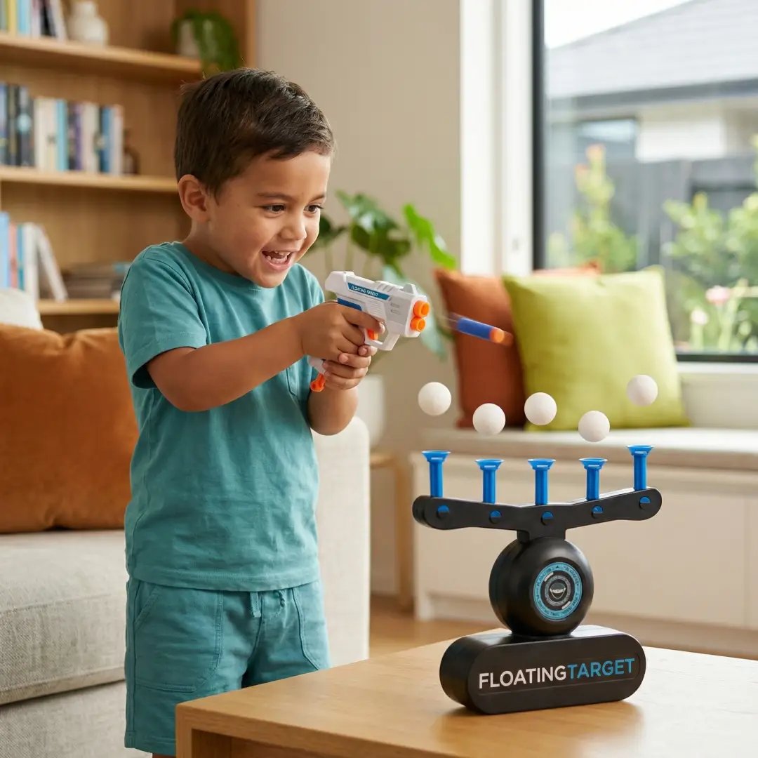 🎯 Hover Shot Floating Ball Target Game | 1 or 2 Foam Blasters