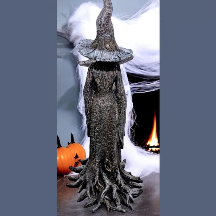 🧙‍♀️💫Hand-Painted Enchanting Witch Statue: The Guardian of Your Home (✨Same as in the video)