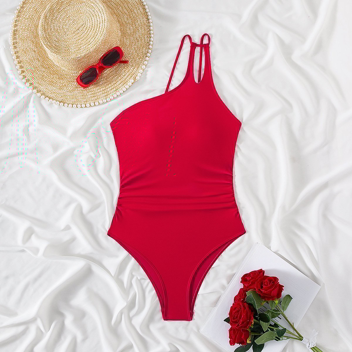 🩱One Shoulder One Piece Swimsuit🏖️