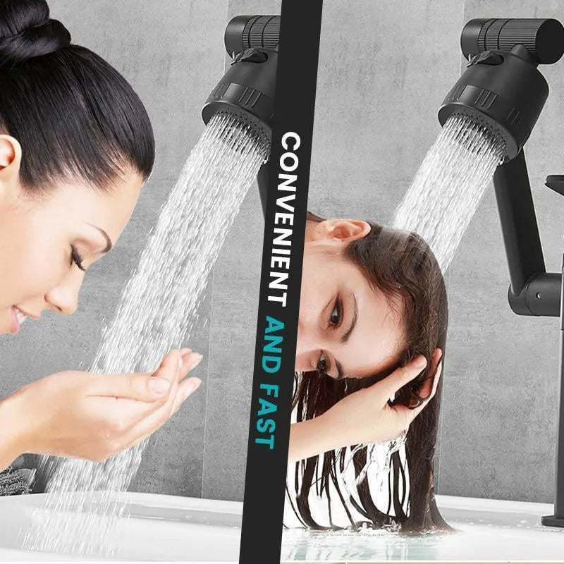 Single Hole Hot And Cold Water Faucet Universal Swivel Basin Faucet(Free 60cm Water Pipe)