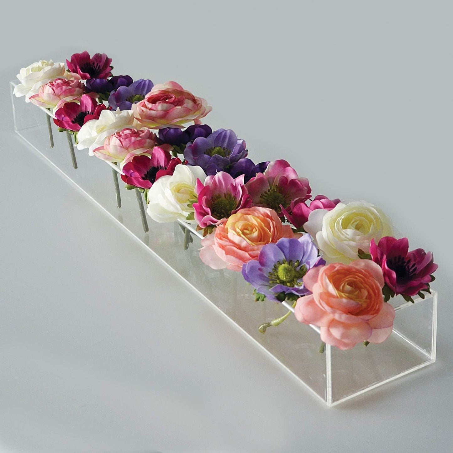 🔥Rectangular Acrylic Flower Box/Flower Vase