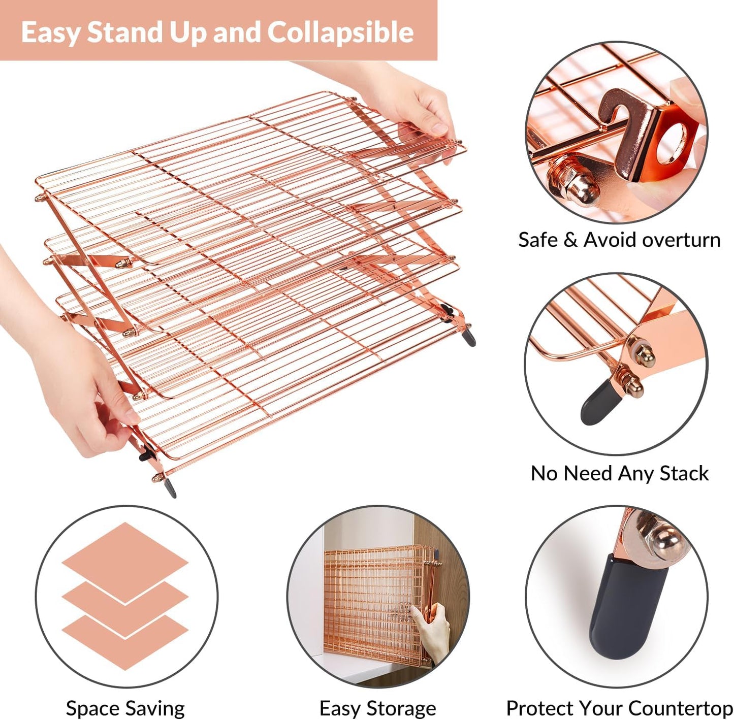 Multi-layer three-dimensional baking rack——Optimize space and speed up the cooling of baked goods every time