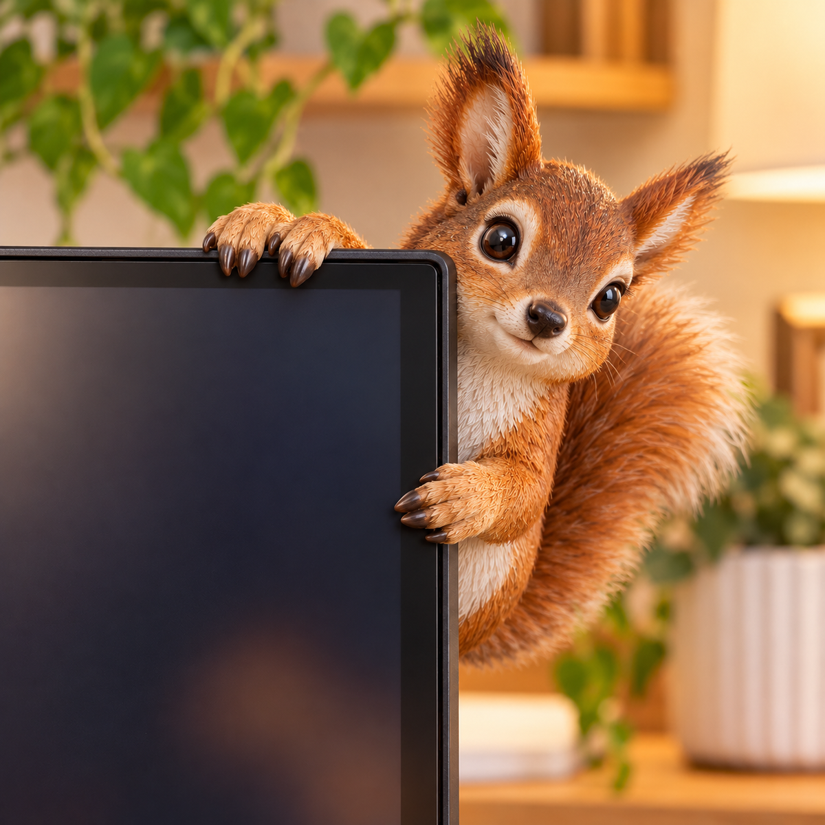 🐾 Peek-A-Boo Monitor Buddies™ – Cute Animal Screen Corner Decor