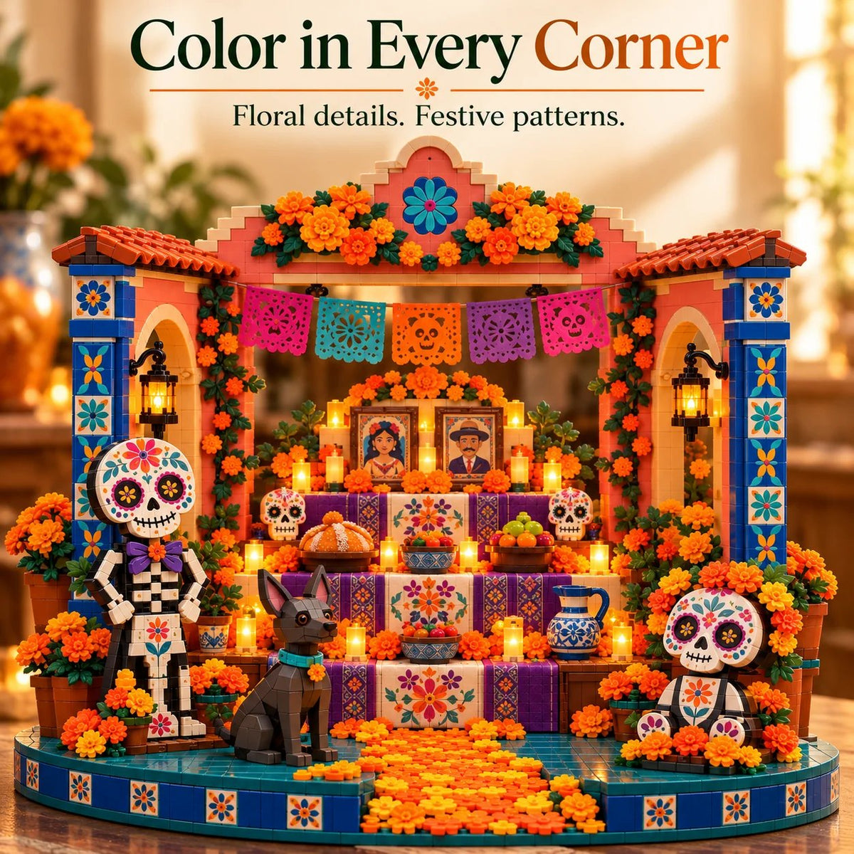 🌼 Día de los Muertos Ofrenda Building Set – A Colorful Celebration of Life & Memories