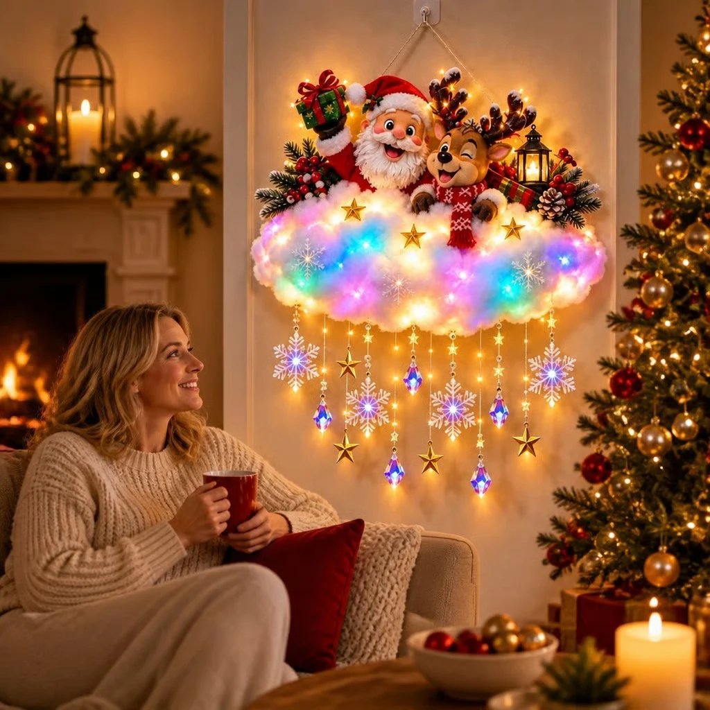 Festive Light-Up Angel – 'Christmas Blessing' Angel Glow Decoration