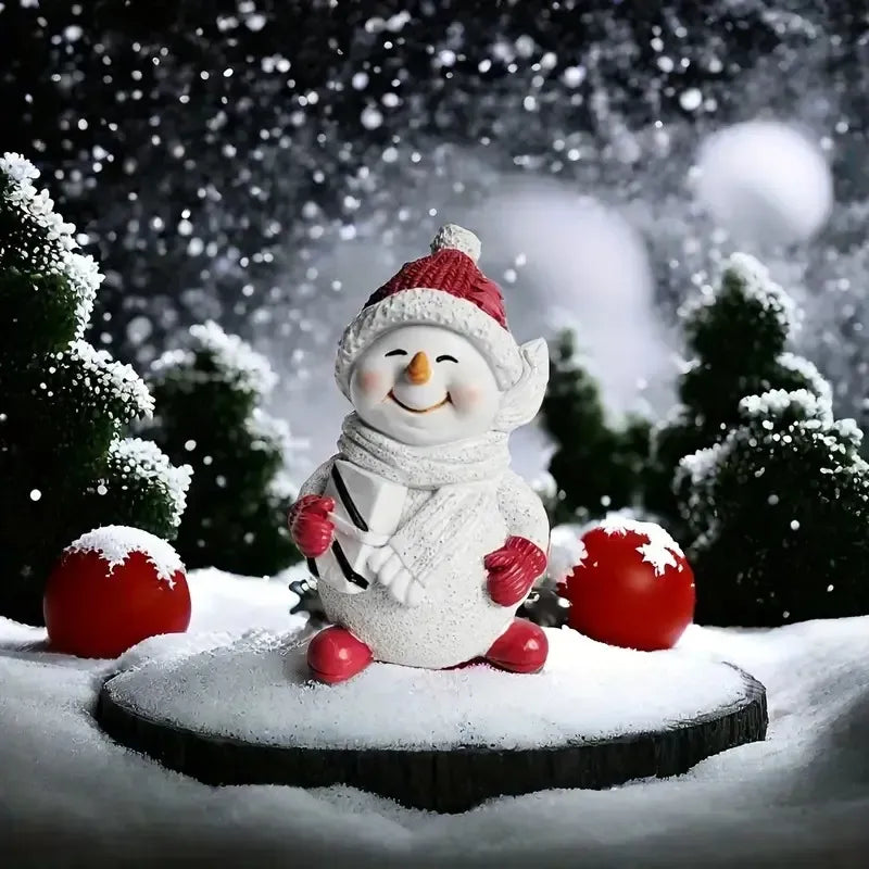 ⛄Classic Resin Snowman Figurine