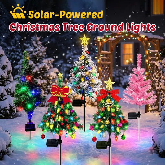 🌲❄️🎅Solar Christmas tree lights holiday decorations, outdoor courtyards, gardens, lawns, small path lights, atmosphere lights