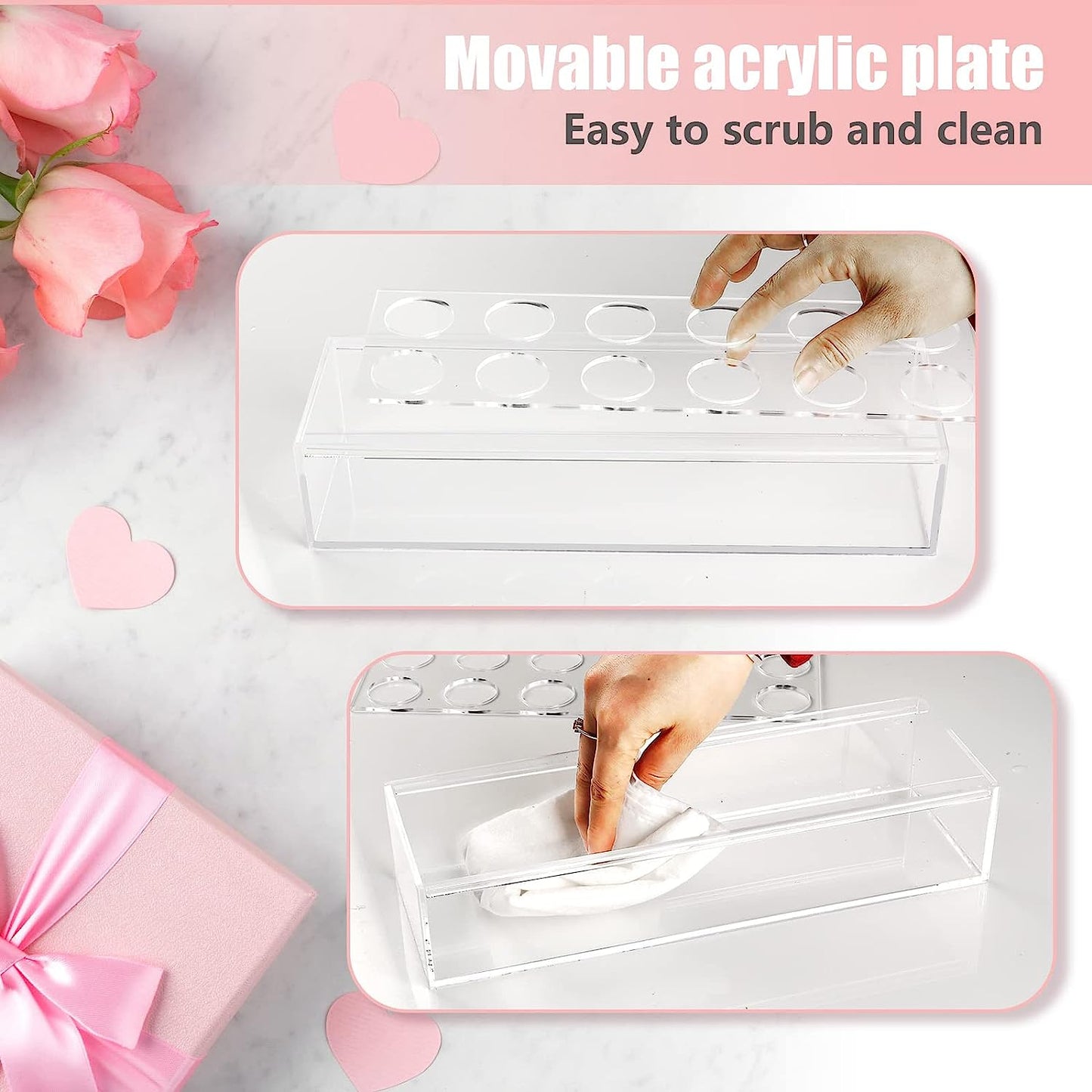 🔥Rectangular Acrylic Flower Box/Flower Vase