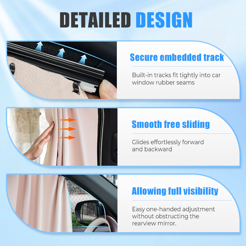 Effortless Sliding Sunshade to Block Heat and UV Rays