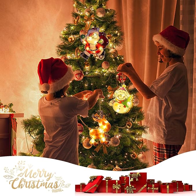 🎄Christmas Window Hanging Lights 🌟