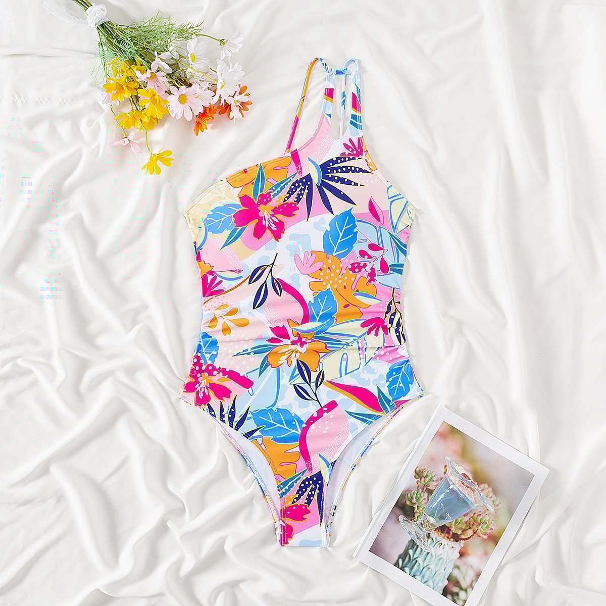 🩱One Shoulder One Piece Swimsuit🏖️
