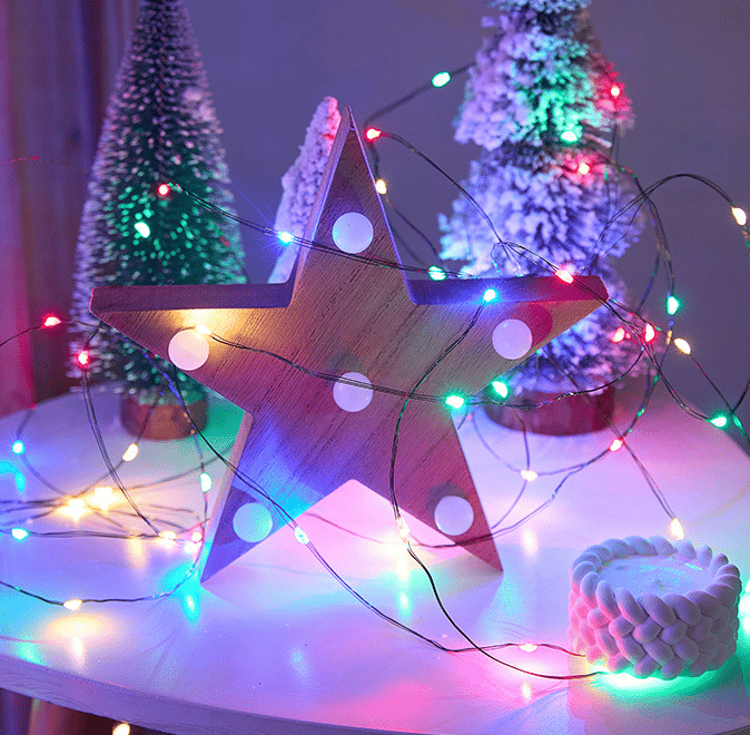 Christmas Tree LED Light String Christmas Atmosphere Decoration Lights