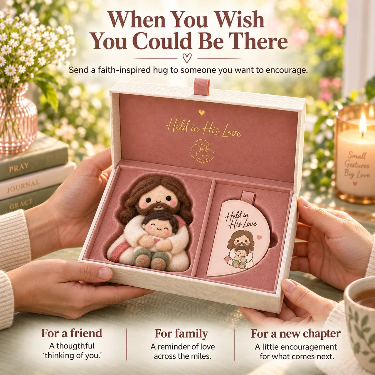 ⏳ Last Day 49% OFF – ✝️ Faith-Inspired Felt Keepsake Gift Set | 6 Meaningful Designs with Matching Message Card & Gift Box 🎁