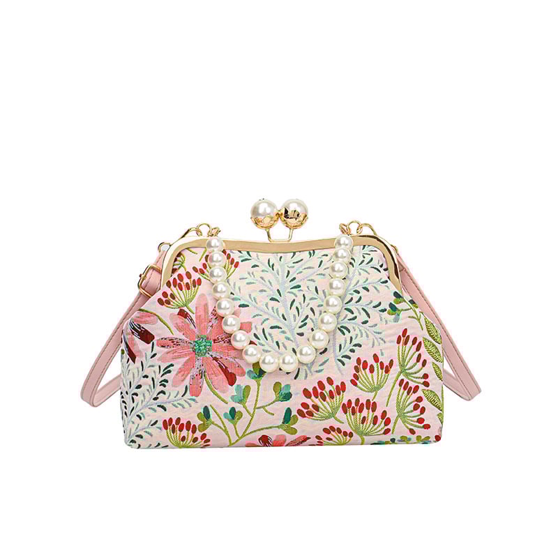 🎁Perfect Gift - Women Vintage Flower Embroidery Handbag