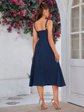 💐Ruched Bust Split Thigh Cami Dress