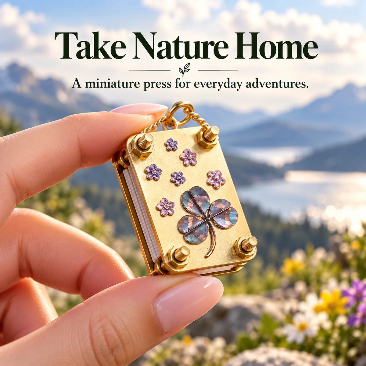 🌸Pocket-Sized Mini Flower Press – Preserve Tiny Blooms & Nature Memories 🌿