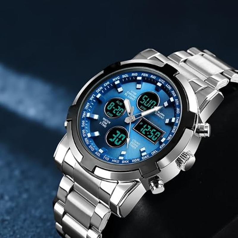 ⏰Men's Waterproof Military Analog-Digital Watches