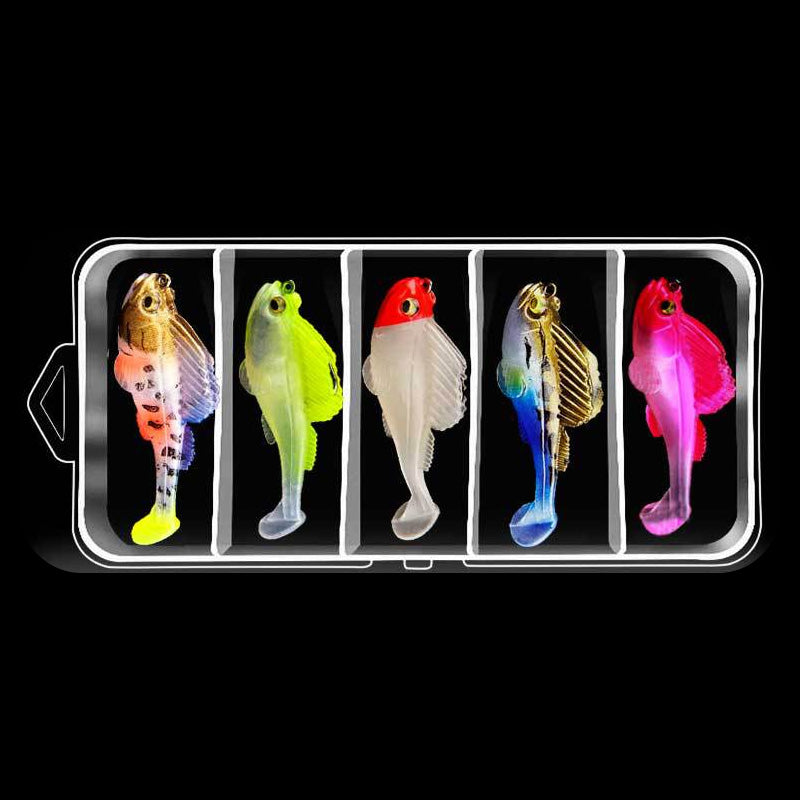 🔥HOT SALE🔥5-Piece T-Tail Soft Lure Set with Box