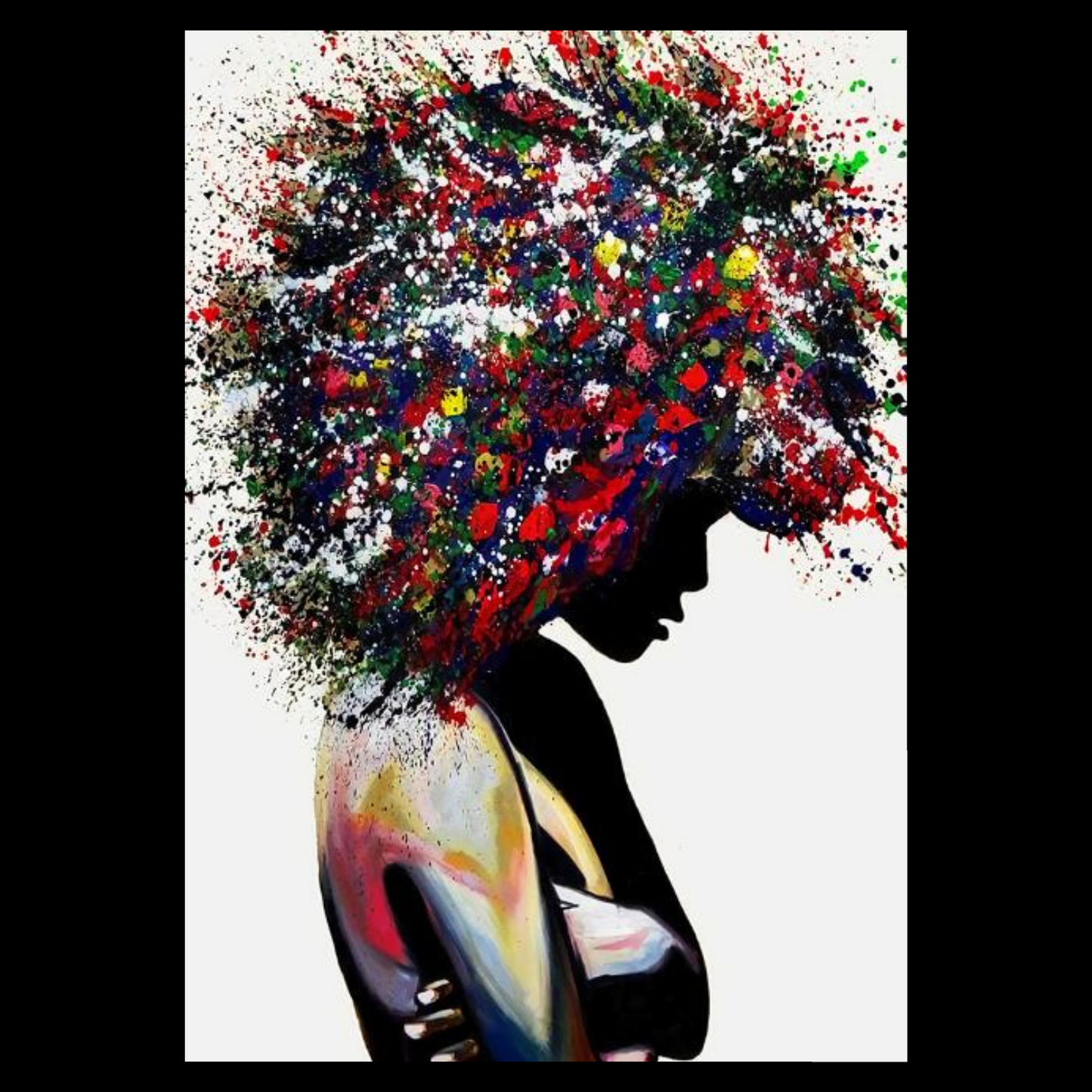 Vibrant Hair Painting